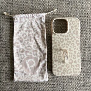 iPhone 16 Pro Max Loopy Case Beige Leopard Phone Case